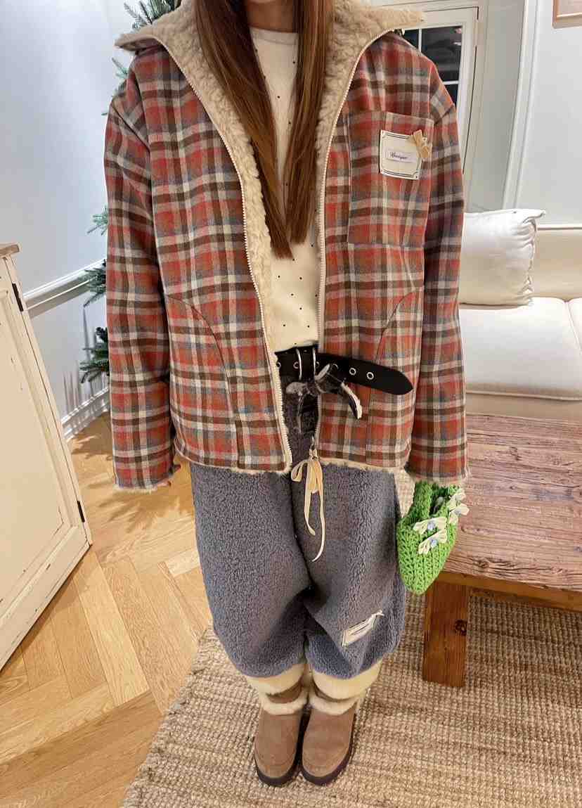 BOUTIQUE-L韓國直郵㊣女士新款職業推薦真品25秋冬夾克兩面穿BOUTIQUE-L夾克