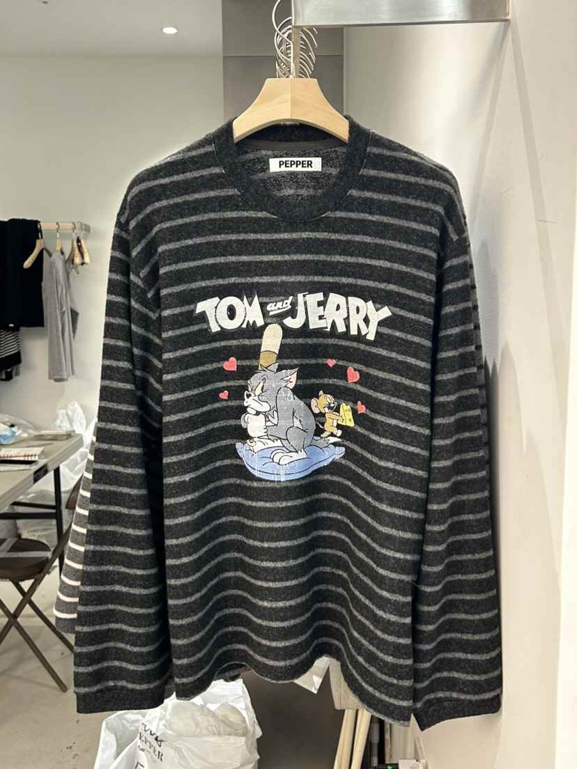 PEPPER-L東大門㊣直郵女裝新款休閑25秋冬真品長袖T恤加絨PEPPER長袖T恤