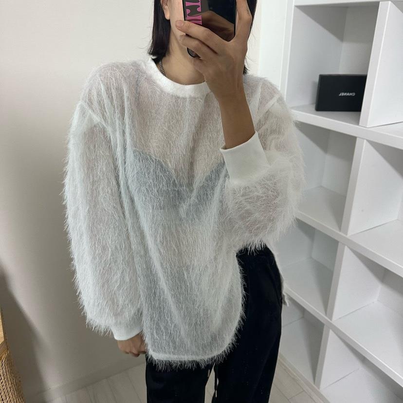 SOUIT韓國代購㊣女裝新款真品職業時尚推薦熱賣長袖T恤透明SOUIT by mabel-L長袖T恤