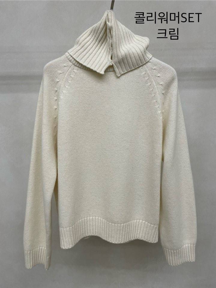 LAKE-A韓國直郵㊣女裝新品職業休閑熱賣推薦毛衣含圍巾保暖Lake side毛衣