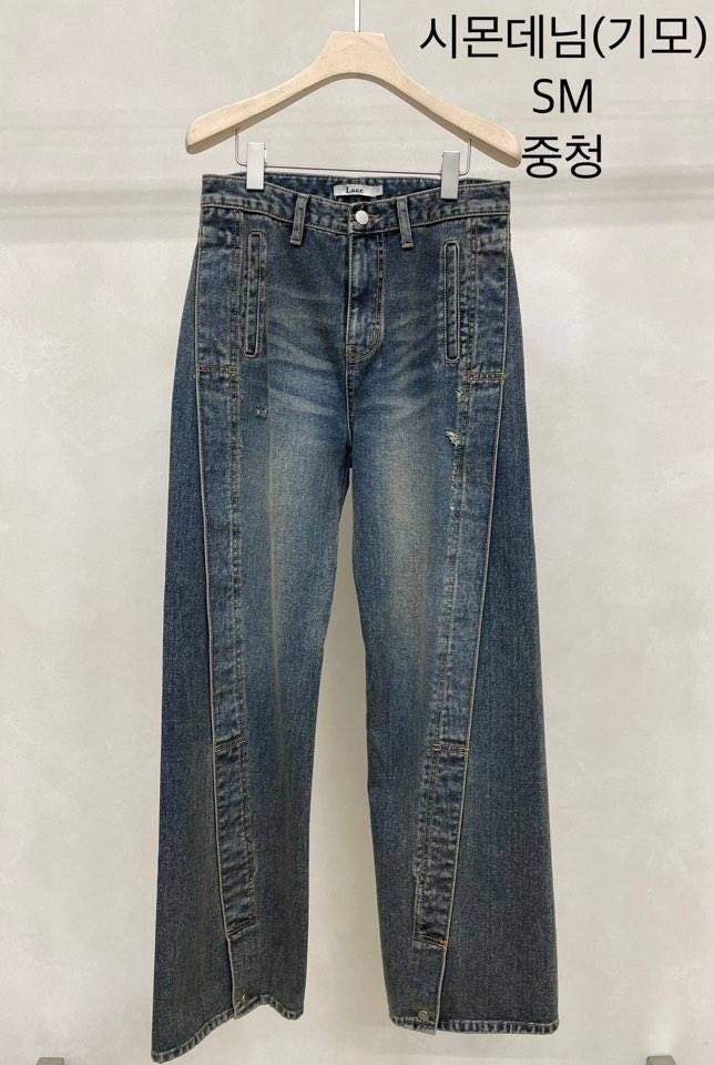 LAKE-A韓國直郵㊣女裝新品熱賣真品人氣休閑時尚推薦牛仔褲Lake side牛仔褲