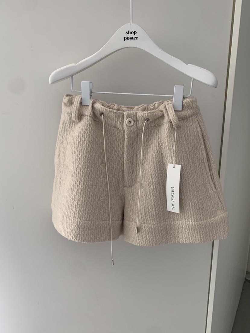 SHOP POSTER東大門㊣實拍女士新品推薦時尚熱賣真品短褲羊毛SHOP_POSTER短褲