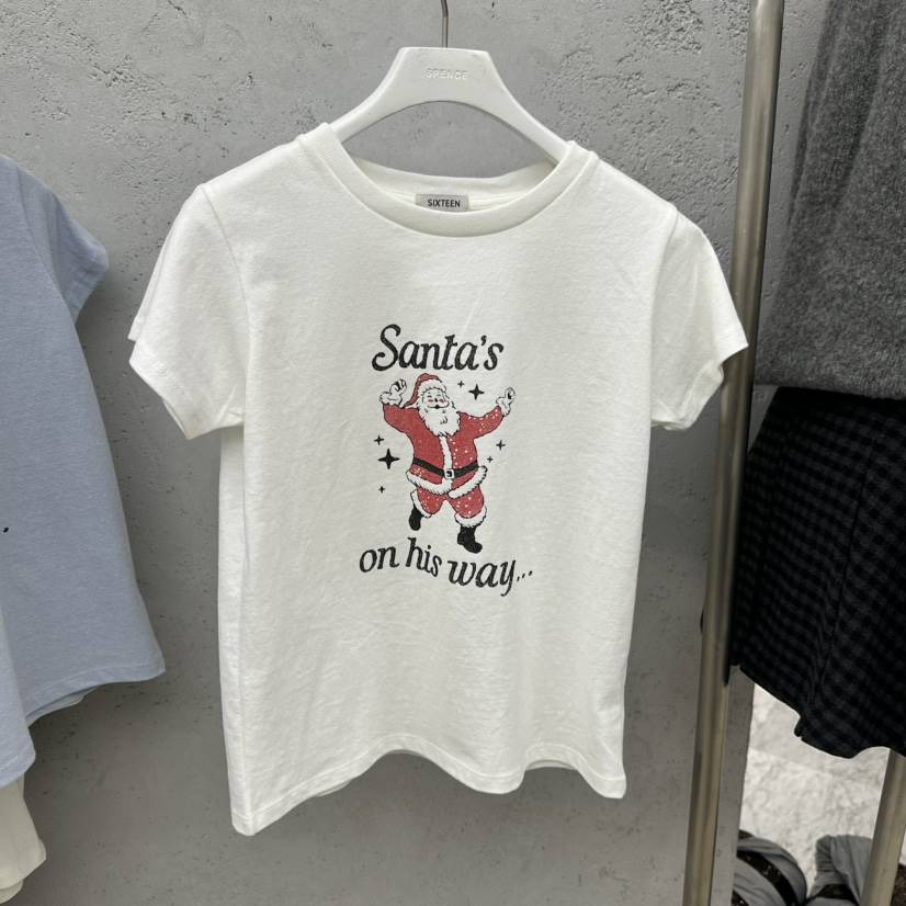 SIXTEEN東大門㊣代購女裝新款25秋冬職業休閑推薦熱賣人氣T恤SIXTEENT恤