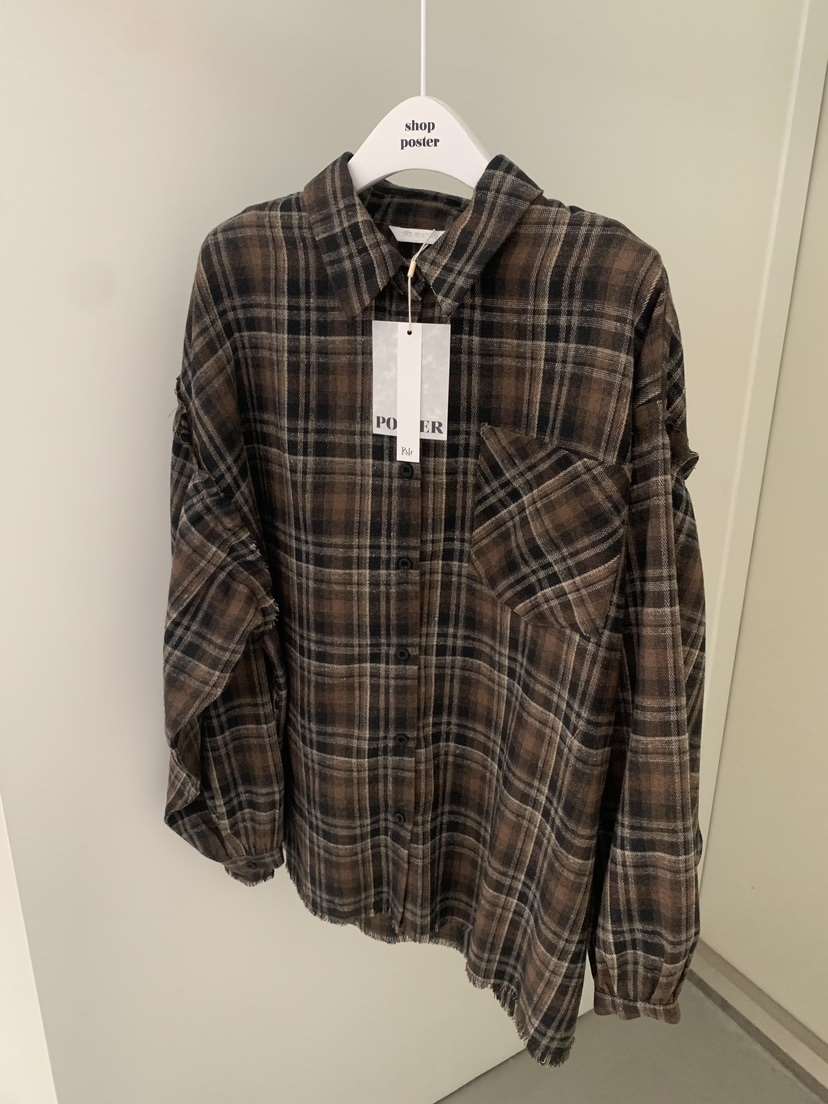 SHOP POSTER東大門㊣直郵女士新款推薦25秋冬熱賣襯衫蕾絲衫SHOP_POSTER襯衫/蕾絲衫