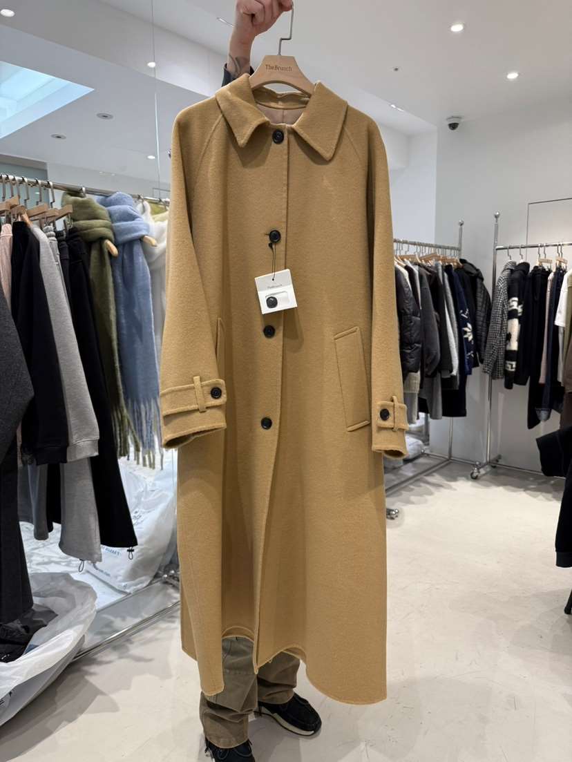 THE BRUNCH東大門㊣實拍女裝新款熱賣25秋冬推薦中長款大衣THE BRUNCH中長款大衣