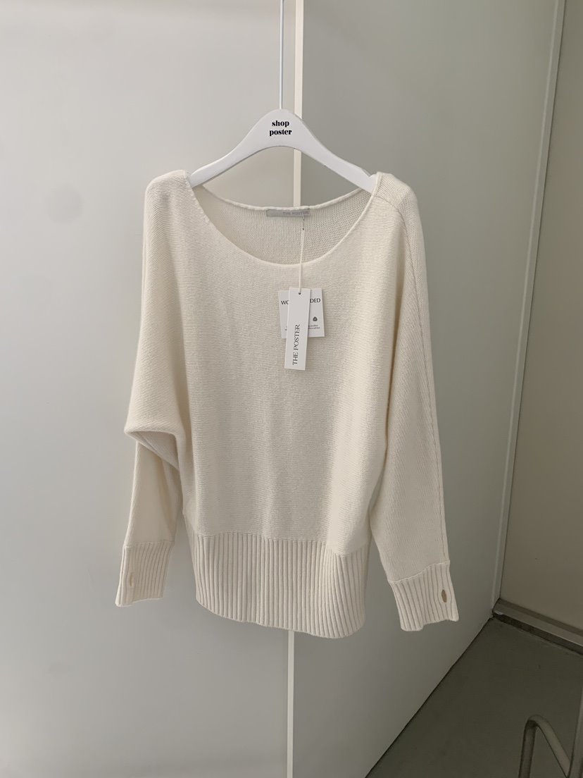 SHOP POSTER東大門㊣實拍女士新款人氣25秋冬時尚針織衫披肩SHOP_POSTER針織衫