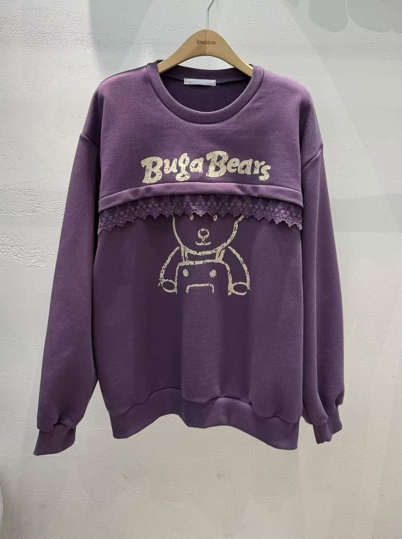 LOVABLE東大門㊣代購女裝新品熱賣休閑時尚真品25秋冬職業衛衣LOVABLE衛衣