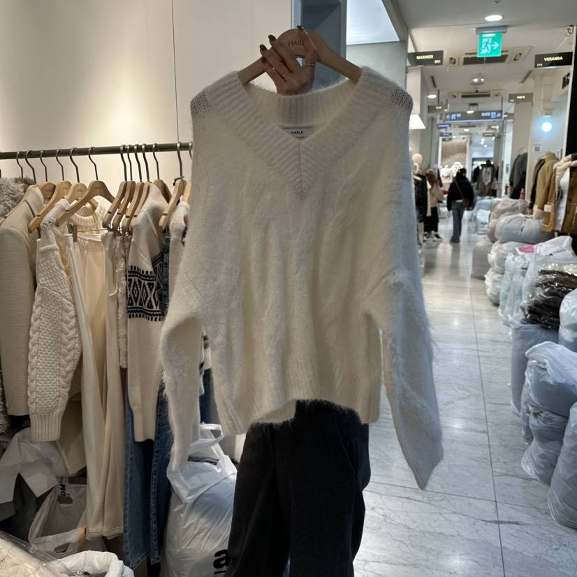 HABLE東大門㊣直郵女士新品推薦真品25秋冬休閑時尚人氣針織衫HABLE針織衫