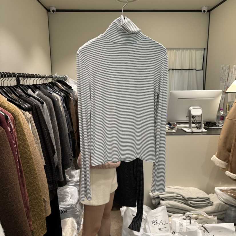 RE STOCK東大門㊣直郵女裝新品職業人氣推薦時尚真品長袖T恤RE STOCK長袖T恤