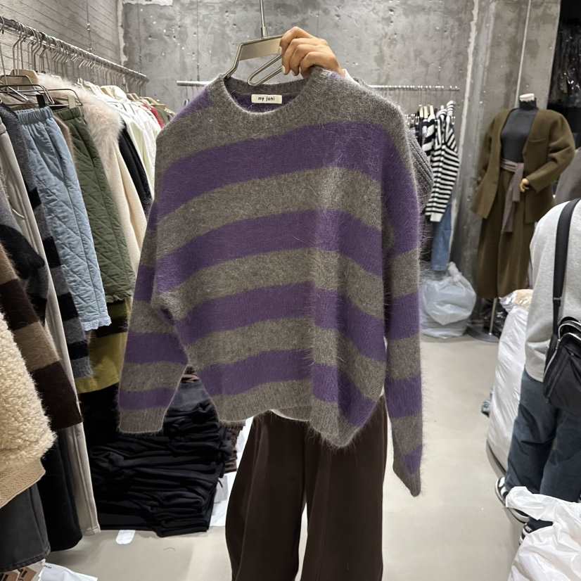 JUNI東大門㊣實拍女士新款熱賣真品休閑人氣25秋冬職業針織衫my juni針織衫