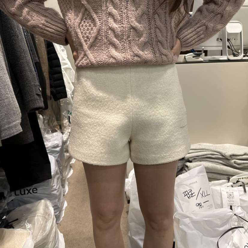RE STOCK東大門㊣代購女士新品25秋冬推薦休閑時尚短褲毛圈RE STOCK短褲
