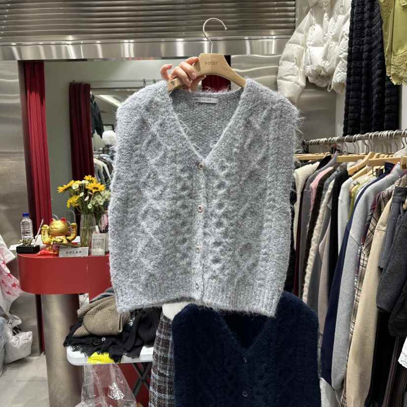 SOLAR韓國直郵㊣女裝新品熱賣25秋冬人氣真品推薦時尚吊帶背心SOLAR吊帶/背心