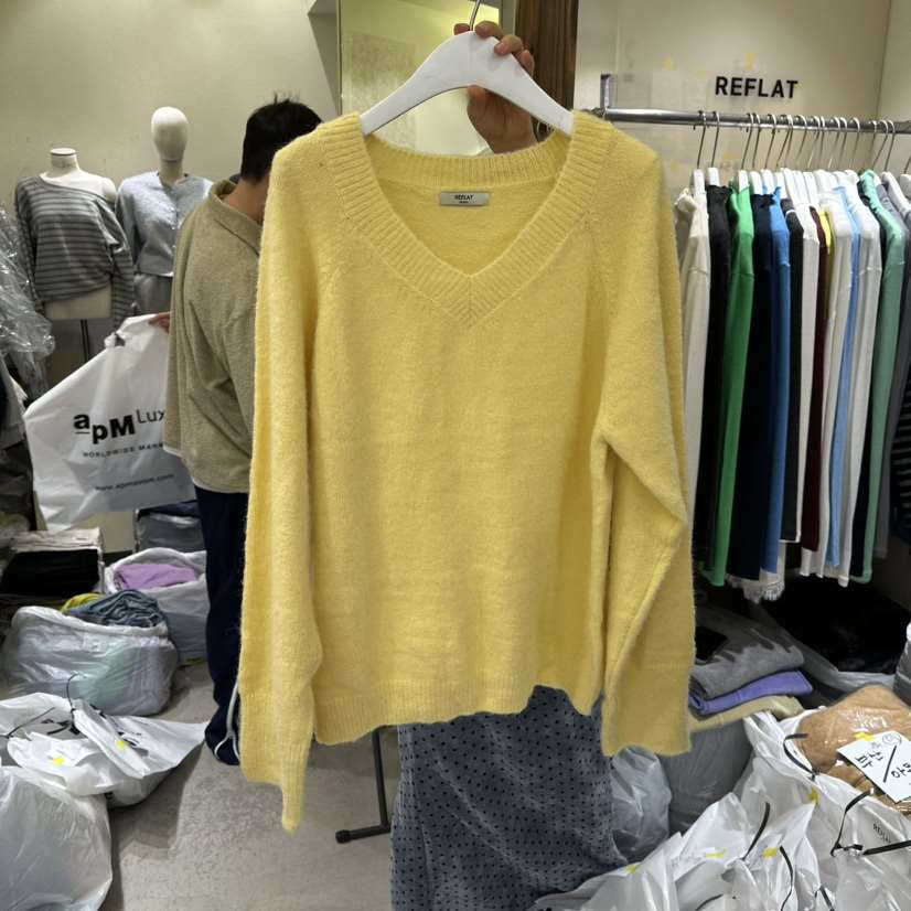 REFLAT東大門㊣代購女裝新款休閑真品人氣25秋冬時尚針織衫REFLAT針織衫