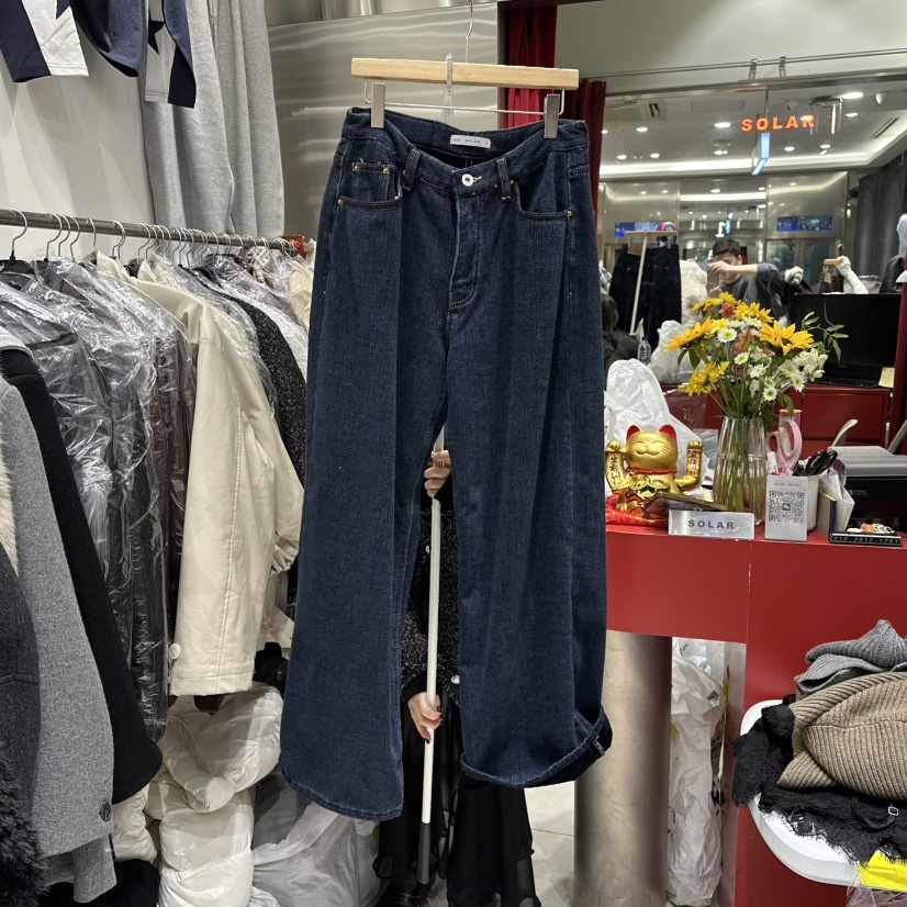 SOLAR東大門㊣實拍女裝新品推薦真品時尚人氣熱賣休閑牛仔褲SOLAR牛仔褲