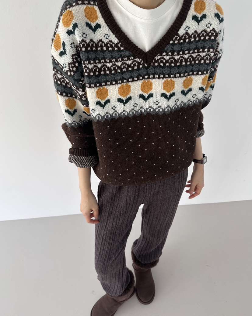 HOWDY東大門㊣實拍女士新款職業25秋冬熱賣推薦休閑時尚針織衫howdy針織衫