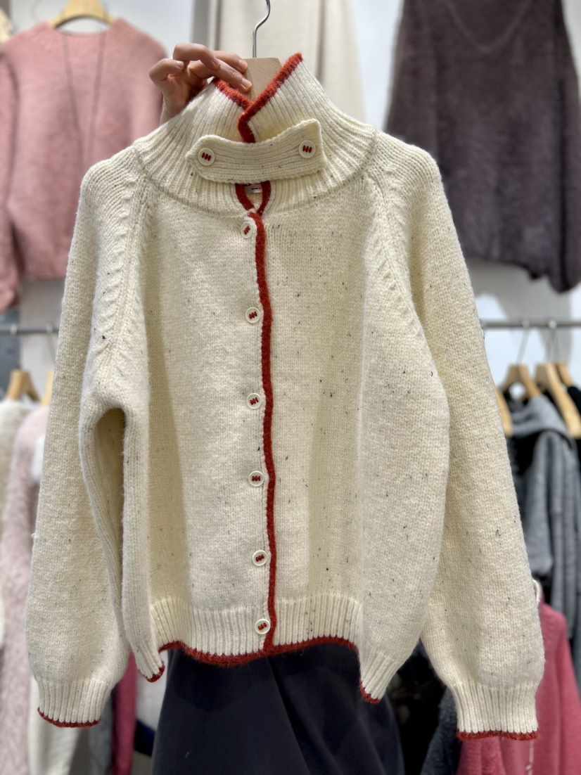 OLA韓國代購㊣女裝新品25秋冬熱賣時尚休閑職業真品人氣針織衫mellor/OLA針織衫