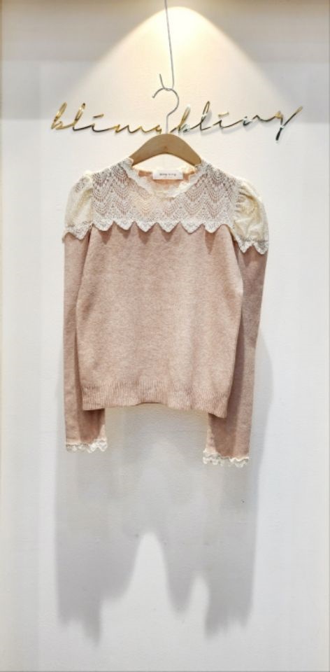 BLING BLING-S東大門㊣直郵女裝新款休閑時尚熱賣針織衫蕾絲BLING BLING-S針織衫