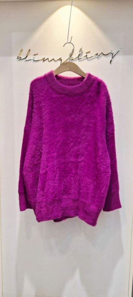 BLING BLING-S韓國代購㊣女士新品人氣推薦真品針織衫毛絨BLING BLING-S針織衫