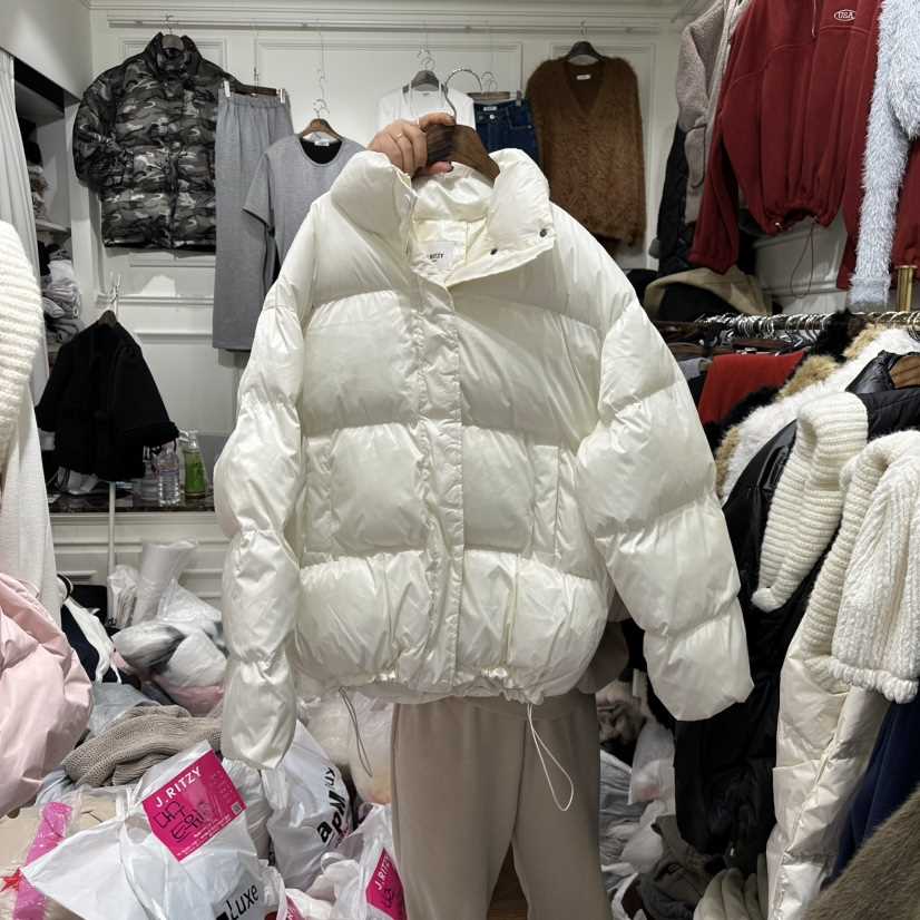 J.RITZY韓國代購㊣女裝新款時尚職業真品25秋冬人氣短款棉服J.RITZY短款棉服