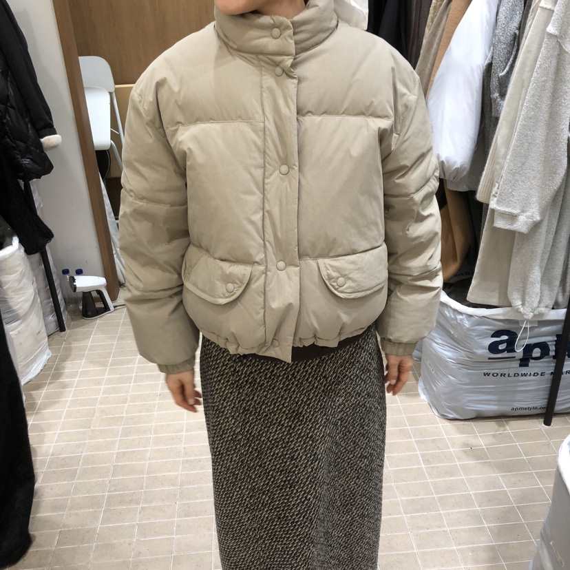 LOFN東大門㊣實拍女士新款職業休閑熱賣短款羽絨服鴨子羽絨LOFN短款羽絨服