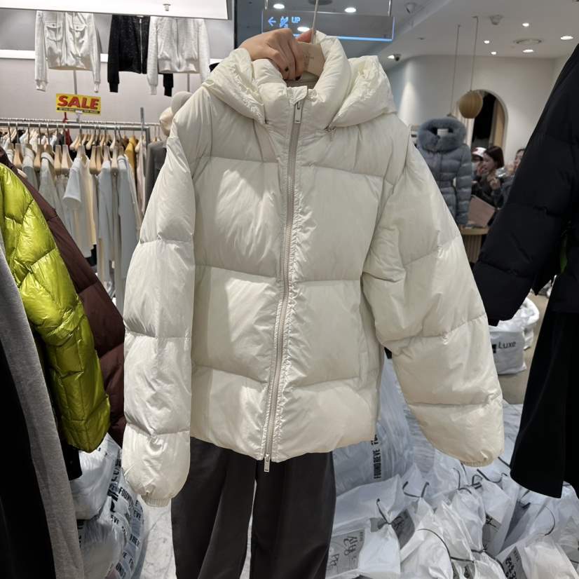 REVE-L韓國代購㊣女裝新品職業休閑真品時尚熱賣短款羽絨服絨REVE-L短款羽絨服