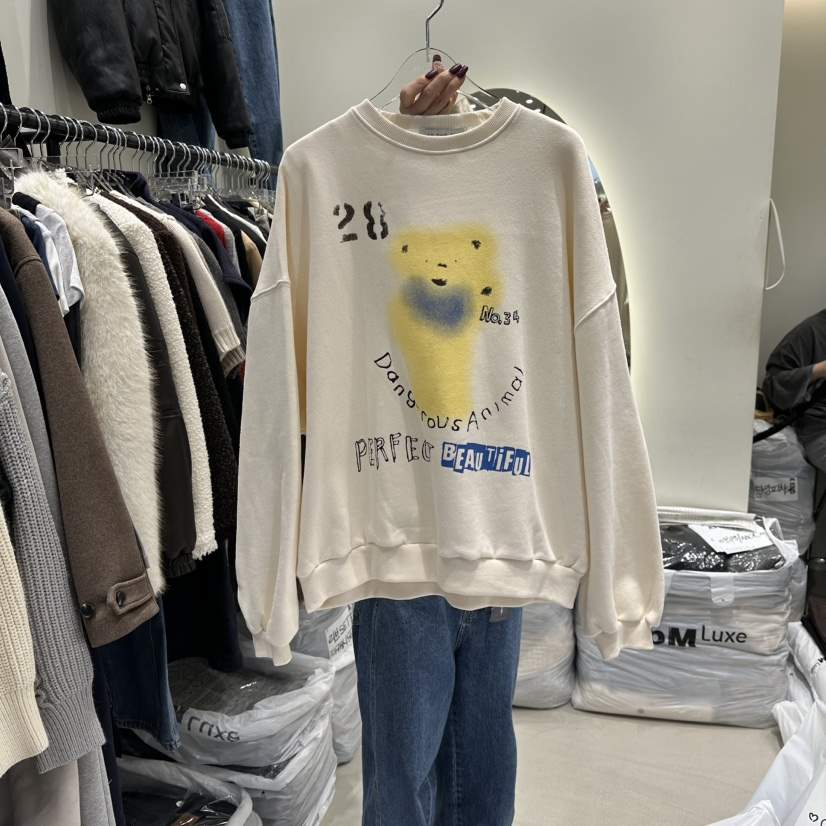 AT THE END東大門㊣代購女士新品休閑推薦時尚25秋冬衛衣AT THE END衛衣