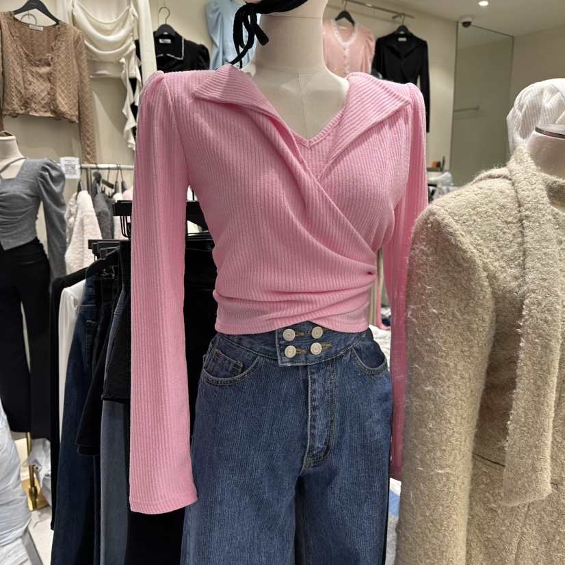 MONOPOLY東大門㊣直郵女士新品推薦休閑真品職業時尚長袖T恤MONO_POLY長袖T恤