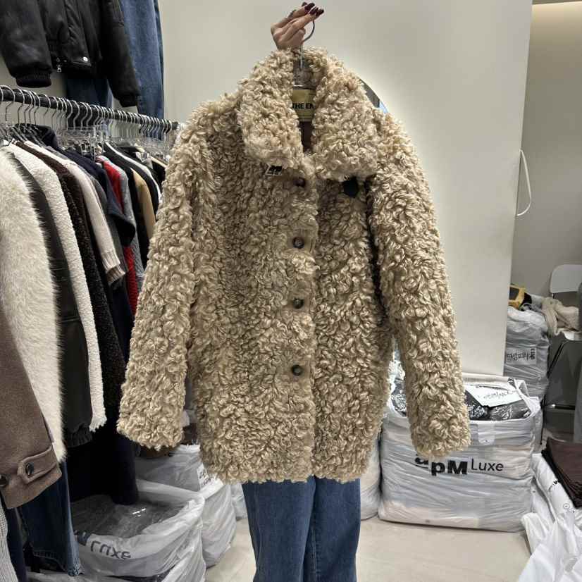 AT THE END東大門㊣代購女裝新品職業人氣推薦熱賣短款大衣AT THE END短款大衣