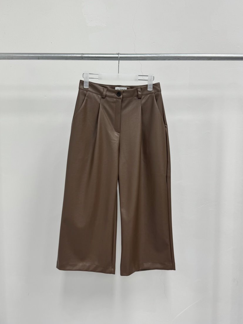 MOSMOS東大門㊣實拍女裝新款職業真品熱賣時尚推薦休閑褲皮革MOSMOS休閑褲