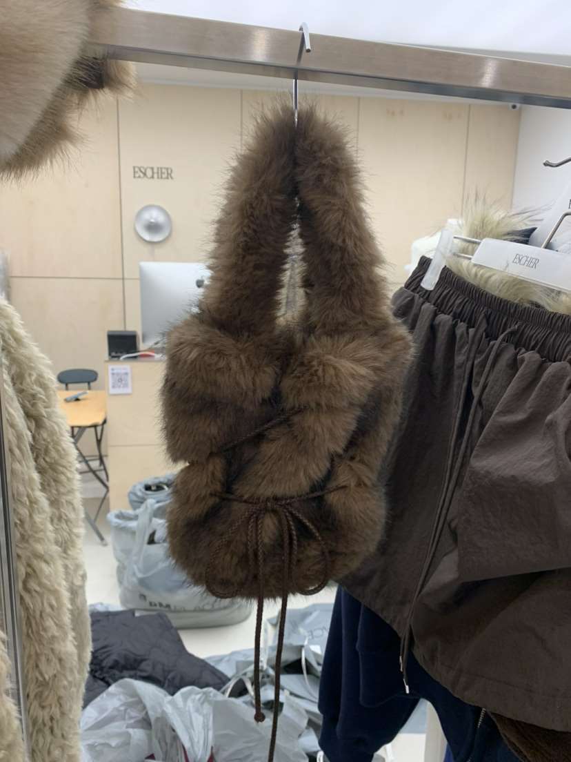 ESCHER韓國代購㊣女裝新品25秋冬人氣職業休閑熱賣手提包狐貍ESCHER手提包