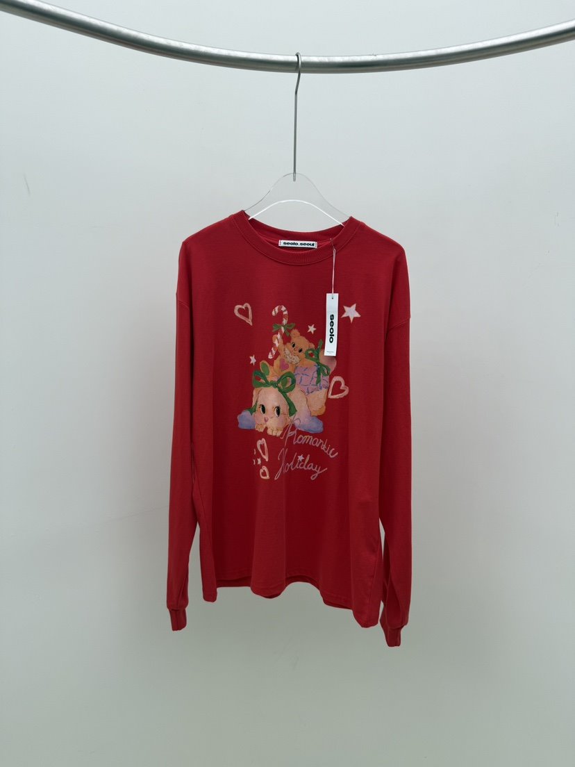 SEOLO韓國直郵㊣女裝新款25秋冬時尚真品熱賣人氣推薦長袖T恤Seolo seoul長袖T恤