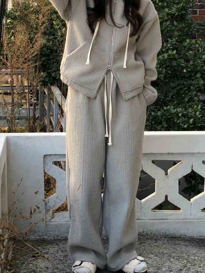 ONDO-P東大門㊣代購女士新品職業推薦休閑25秋冬休閑褲羊毛ONDO-P休閑褲