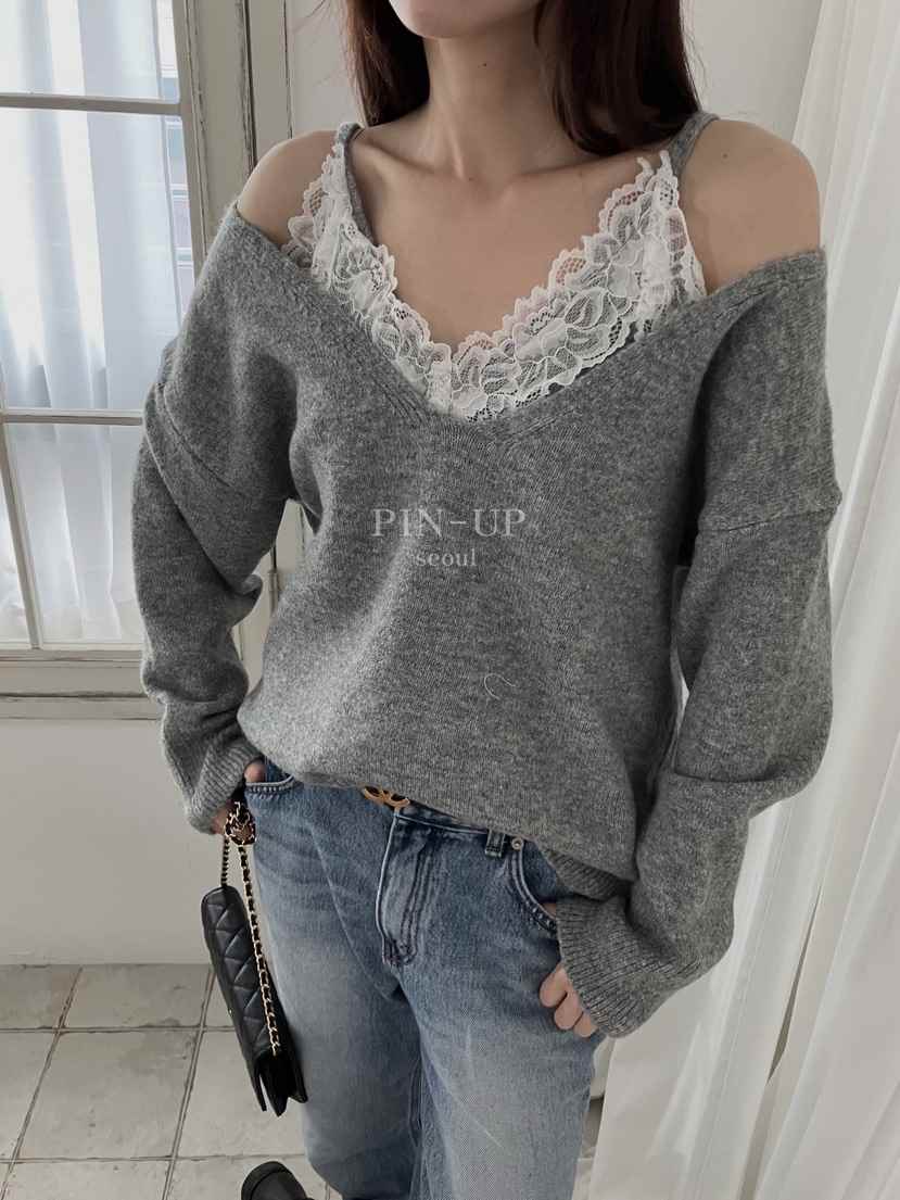 PIN-UP東大門㊣代購女士新品推薦人氣職業時尚真品25秋冬針織衫PIN-UP針織衫