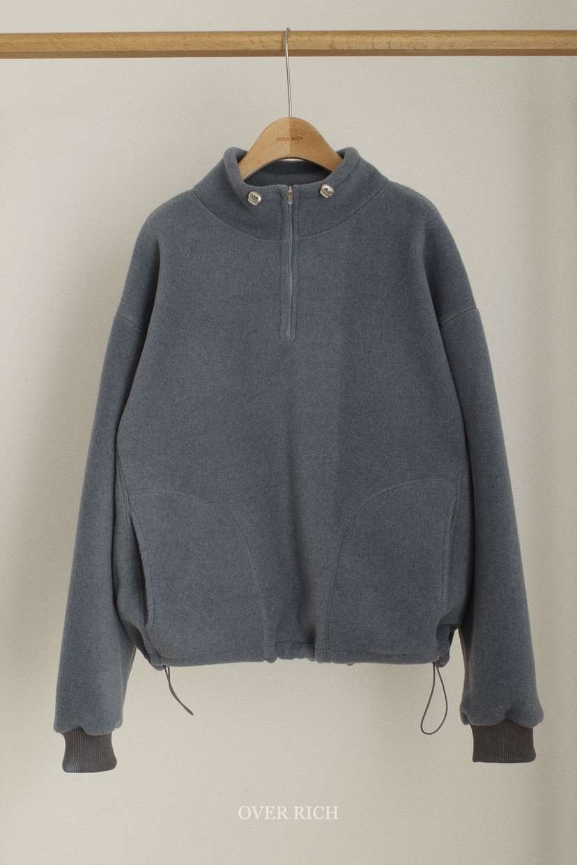 OVER RICH東大門㊣代購女裝新款人氣時尚職業25秋冬衛衣拉鏈OVER RICH衛衣