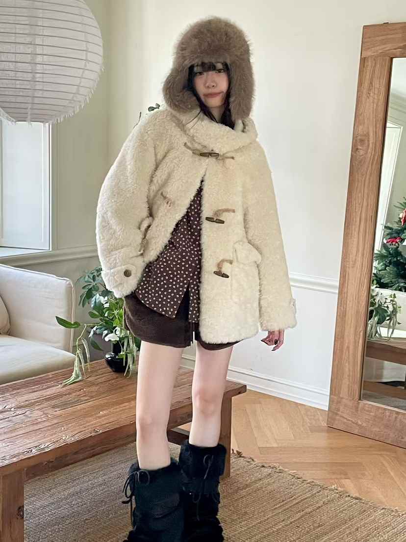 ARANCIA東大門㊣直郵女士新品真品職業休閑25秋冬時尚夾克毛絨ARANCIA夾克