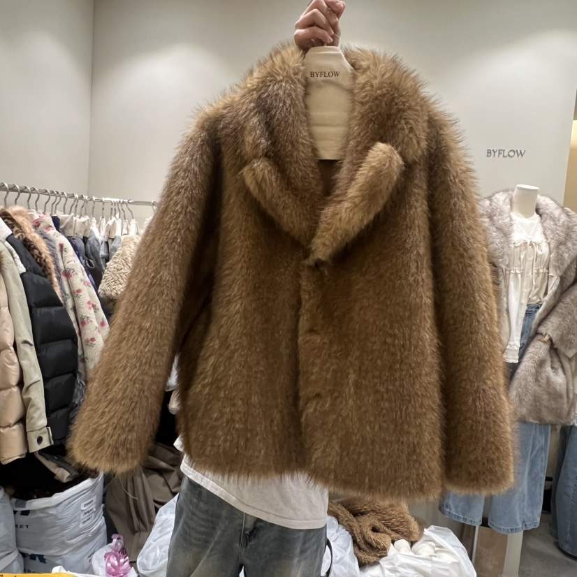 BY FLOW東大門㊣直郵女士新品熱賣推薦職業短款大衣兩面穿BY FLOW短款大衣