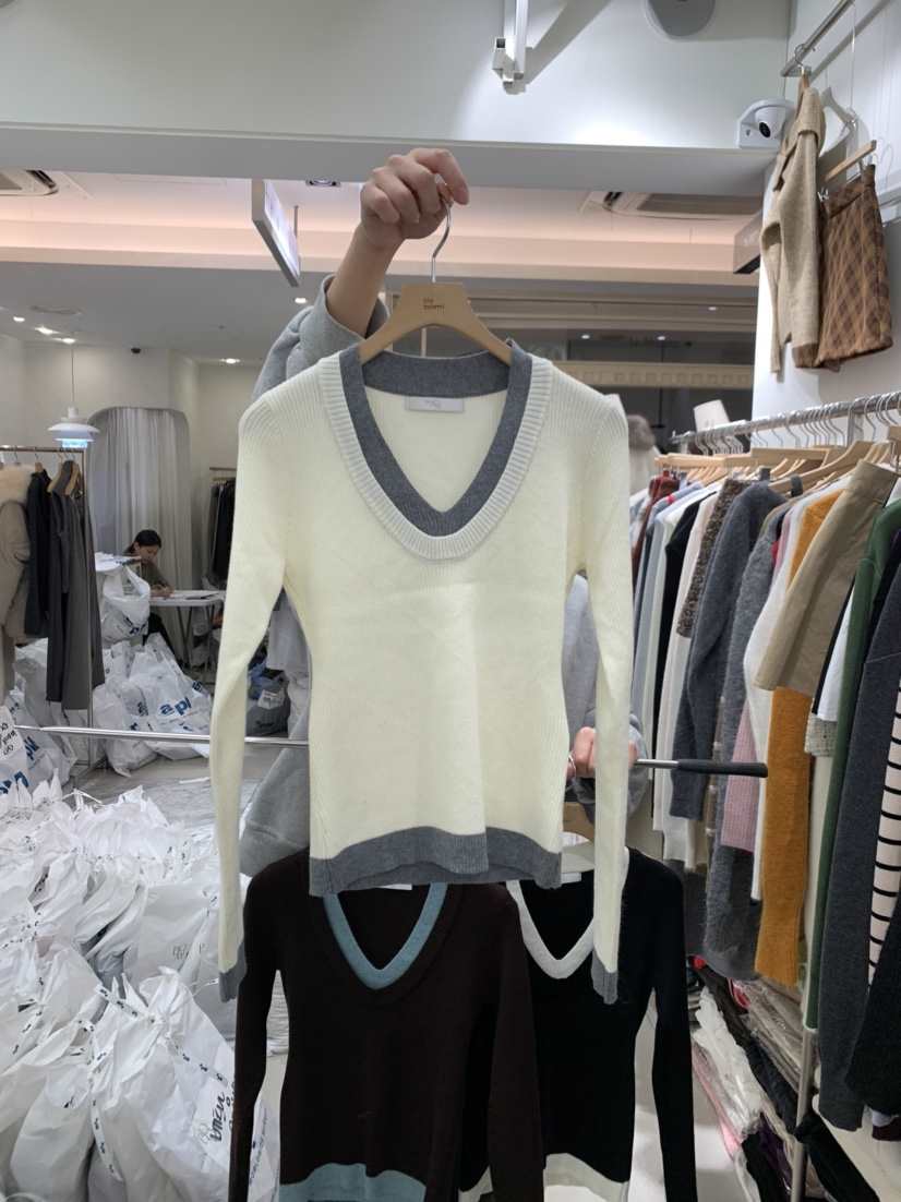 BY BOMI韓國直郵㊣女裝新品真品休閑熱賣25秋冬時尚針織衫BY BOMI針織衫