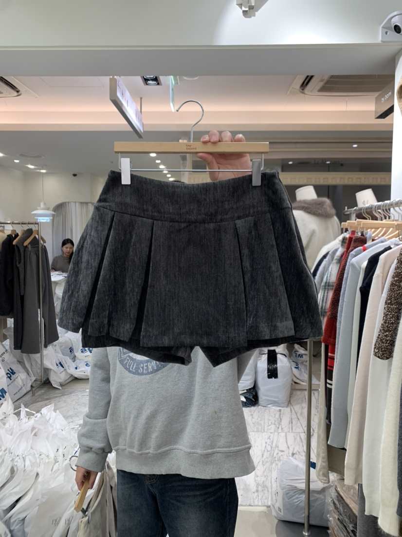 BY BOMI韓國代購㊣女裝新品推薦25秋冬人氣職業真品裙褲褶裙BY BOMI裙褲