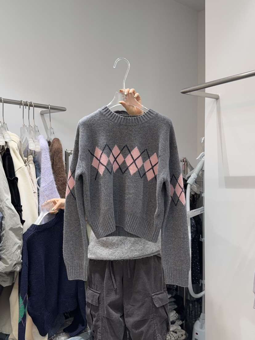 LOOKK韓國代購㊣女士新品休閑25秋冬推薦時尚人氣職業針織衫LOOKK針織衫