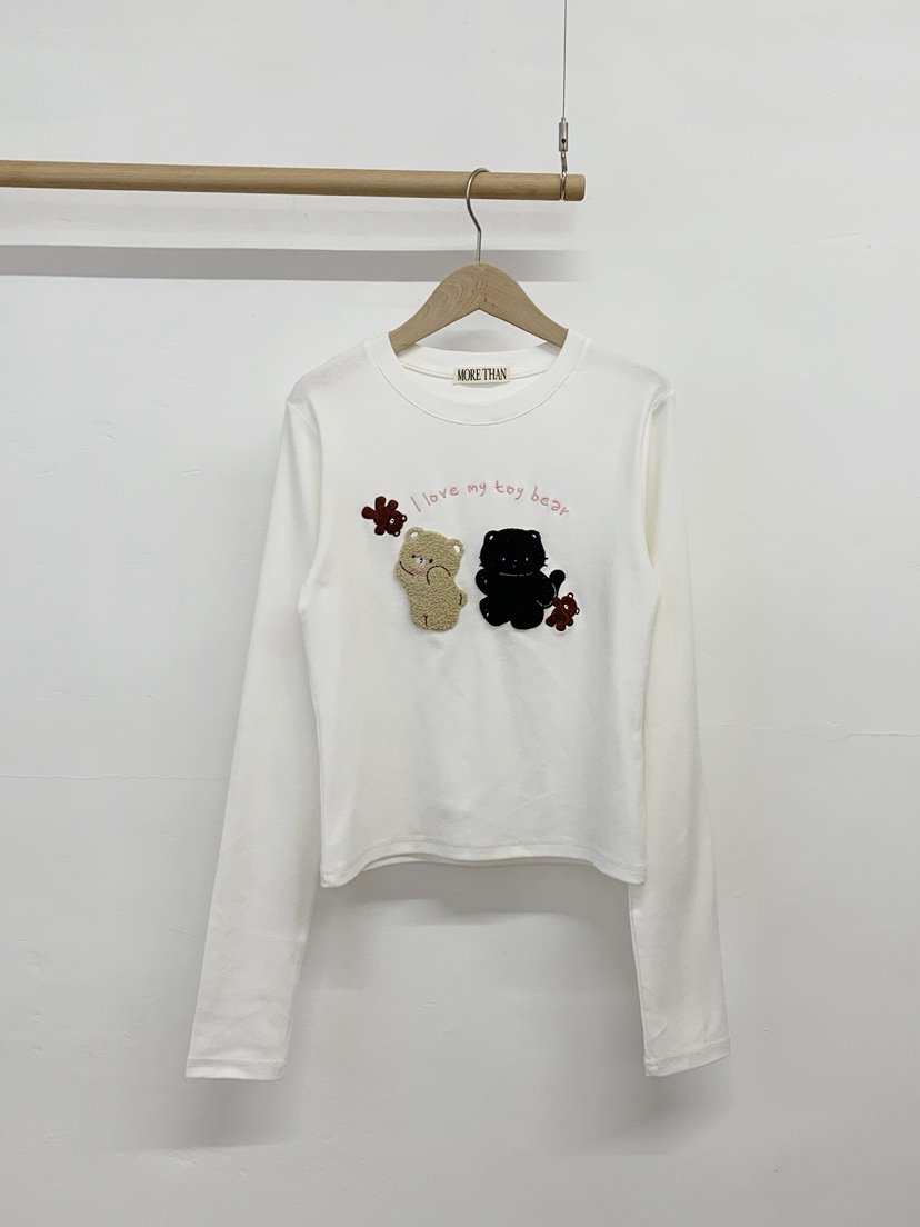 MORE THAN-P東大門㊣代購女士新品時尚人氣休閑25秋冬長袖T恤MORE THAN長袖T恤