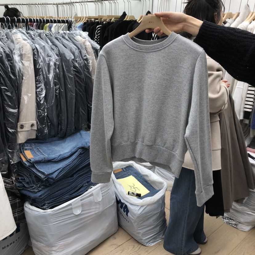 MOI-A東大門㊣直郵女裝新品休閑25秋冬真品熱賣人氣衛衣加絨MOI-A衛衣