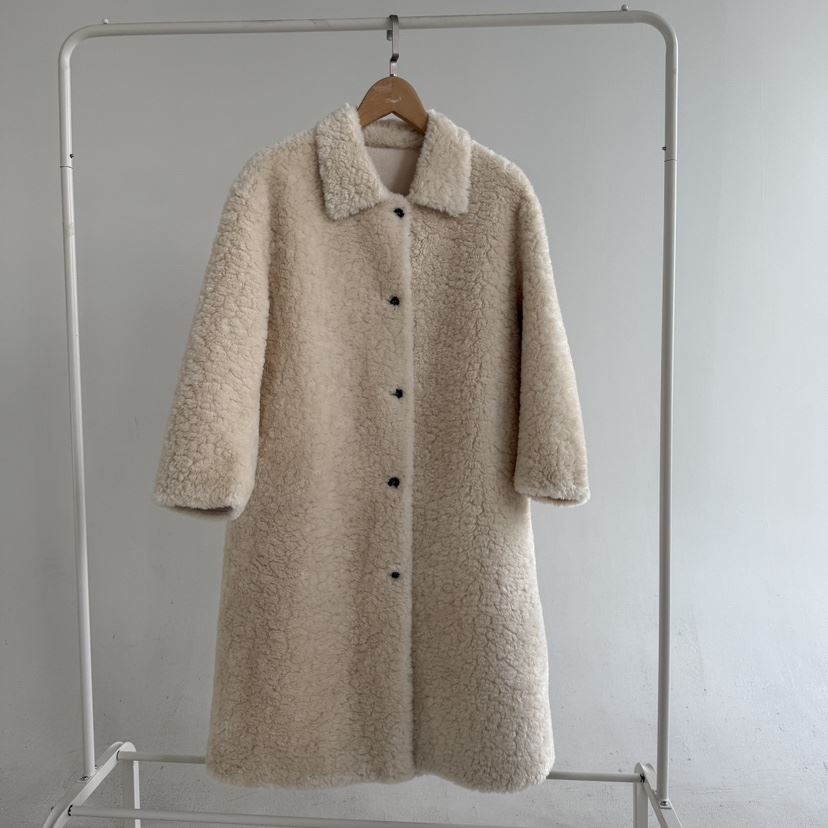 JENNY 1976東大門㊣實拍女士新品職業推薦休閑中長款大衣羊毛JENNY 1976中長款大衣