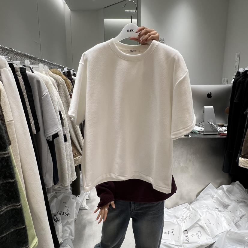 NUESE東大門㊣實拍女裝新款休閑推薦職業真品25秋冬熱賣T恤NUESET恤