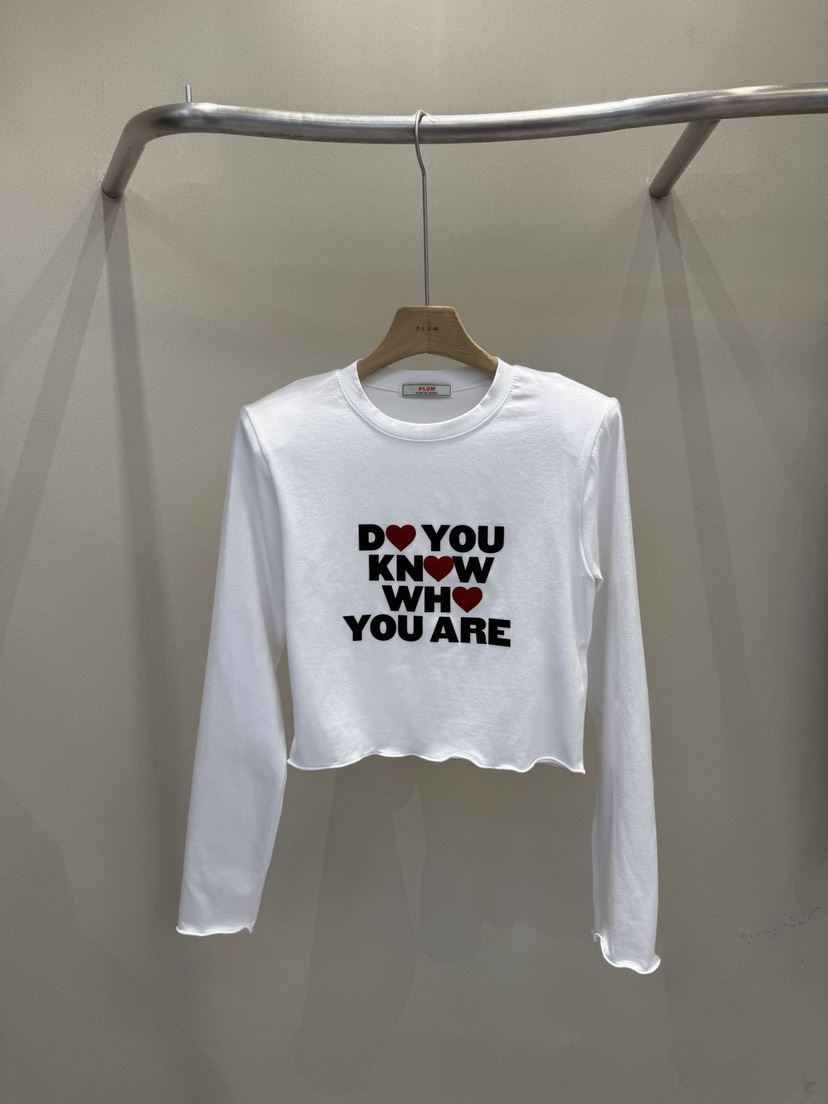 PLUM-q東大門㊣直郵女士新品25秋冬休閑推薦熱賣真品長袖T恤PLUM長袖T恤