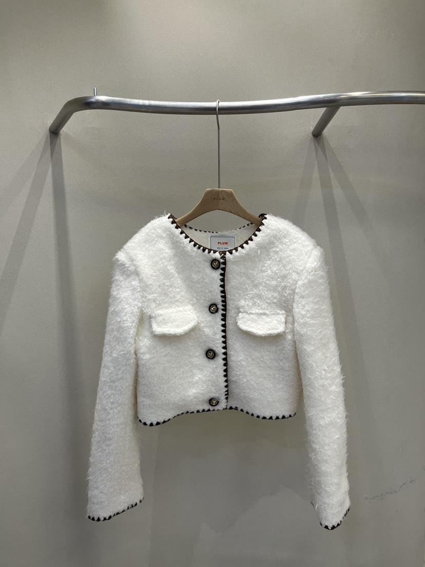 PLUM-q韓國代購㊣女裝新款人氣休閑推薦時尚職業25秋冬短款大衣PLUM短款大衣