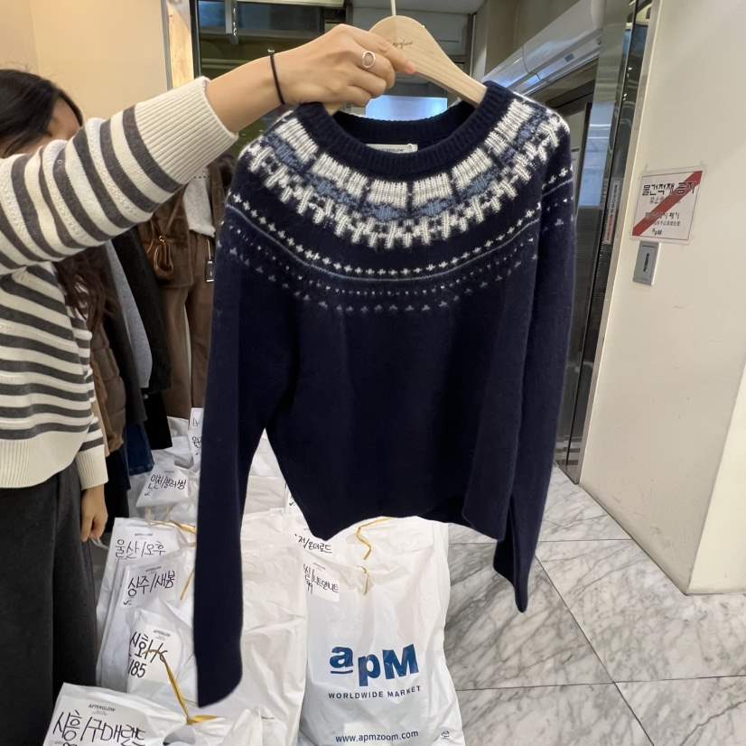 AFTERGLOW韓國直郵㊣女士新款真品推薦時尚熱賣休閑25秋冬毛衣AFTERGLOW毛衣