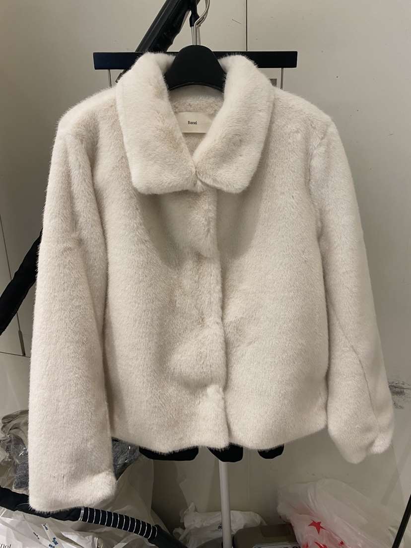BANEL東大門㊣直郵女裝新款25秋冬人氣真品熱賣短款大衣貂皮BANEL短款大衣