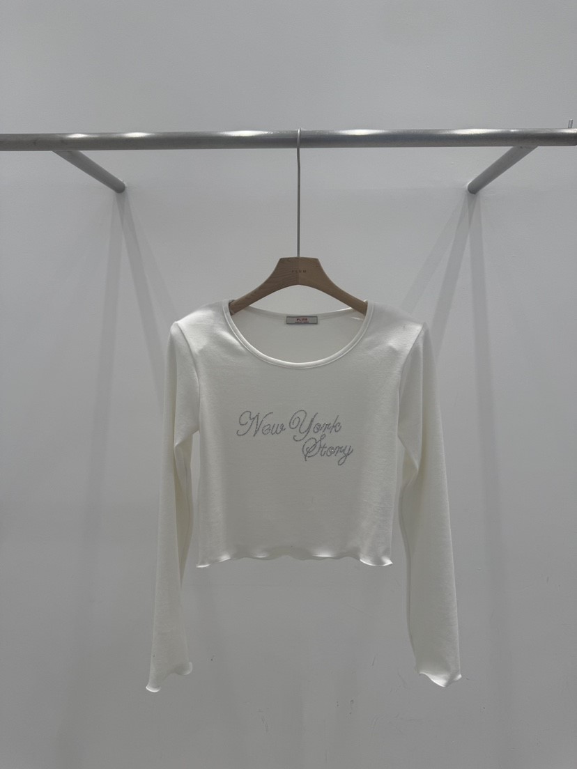 PLUM-q東大門㊣實拍女裝新款人氣時尚休閑推薦真品長袖T恤PLUM長袖T恤