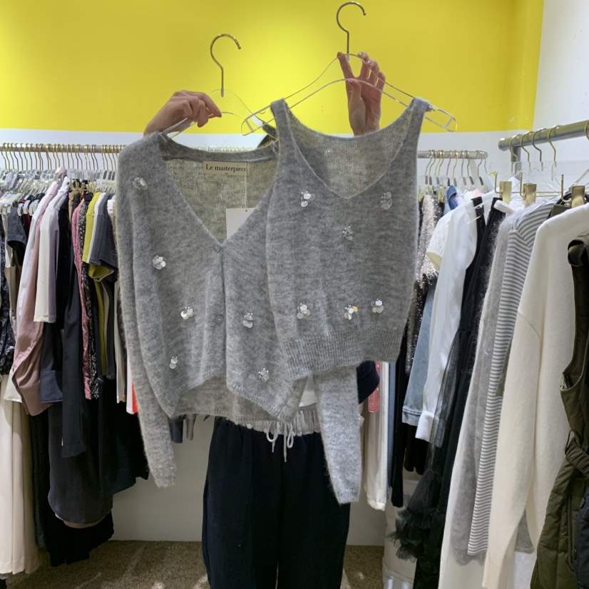 LE MASTERPLACE東大門㊣代購女士新款真品25秋冬套裝羊駝套裝Le masterpiece套裝