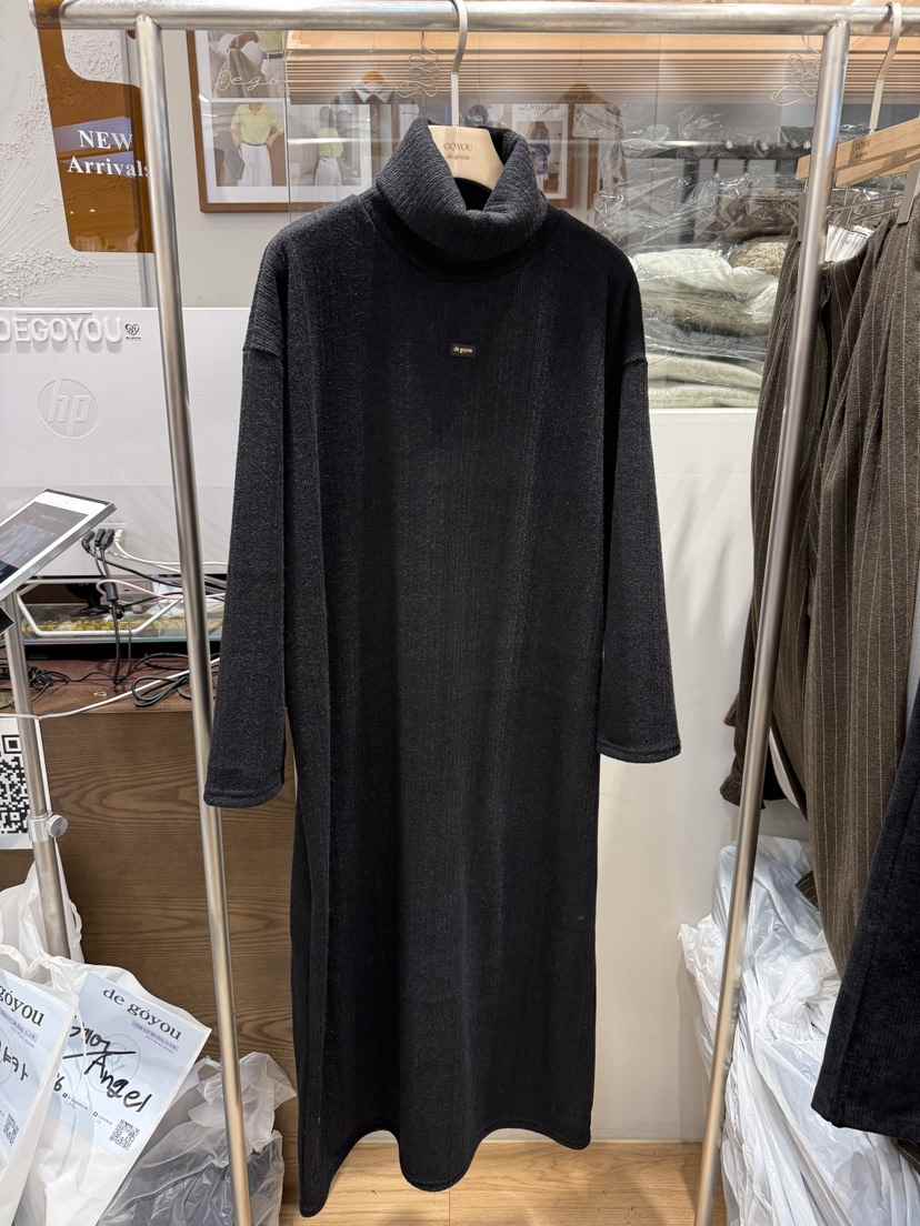 DE GO YOU東大門㊣實拍女裝新款休閑時尚推薦真品連衣裙抓絨DE GO YOU連衣裙